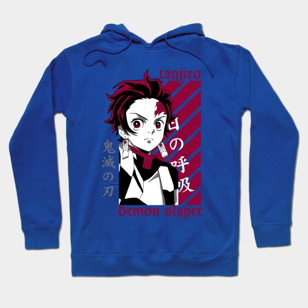 Tanjiro Kamado Demon Slayer Hoodie by NightHunter